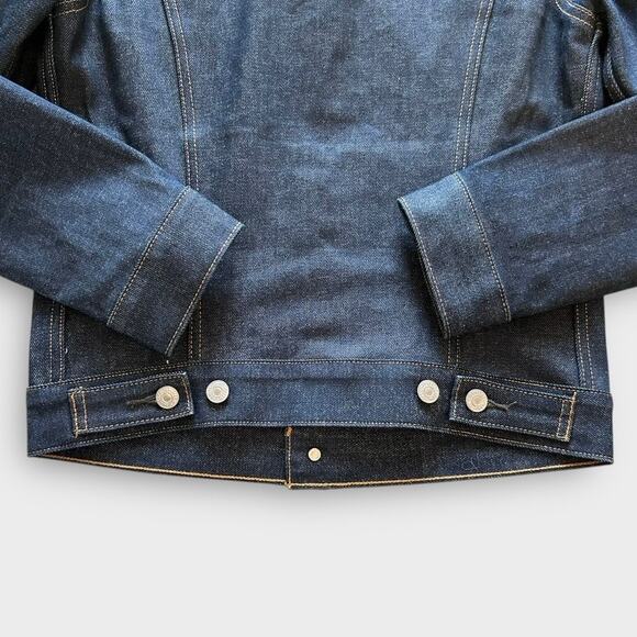 Levi’s Denim Classic Trucker Jean Jacket Dark Wash Women's siz XS - Picture 9 of 11